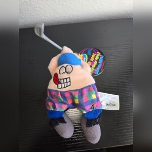 Silly Slammers Sports McDivot Golf Plush Vintage 1998 Beanbag Toy